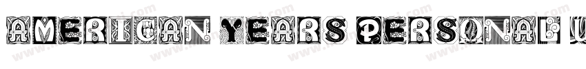 American Years PERSONAL USE Regular字体转换
